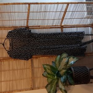 City Chic Sheer Wrap Dress/overlay